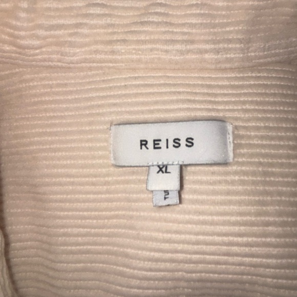 Reiss ivory Maldini corduroy button down over shirt size XL - Picture 2 of 3